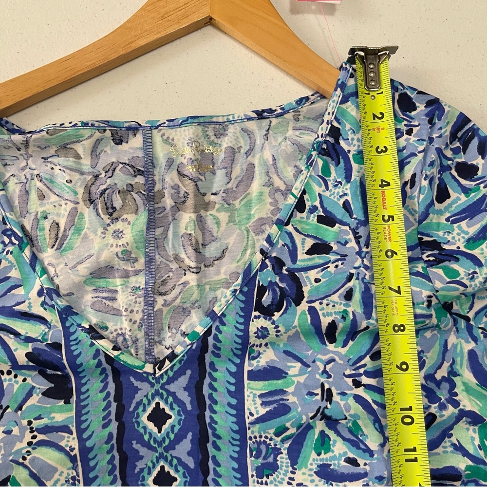 Lilly Pulitzer Blue and Green Maxi Dress NWOT - Picture 9 of 16